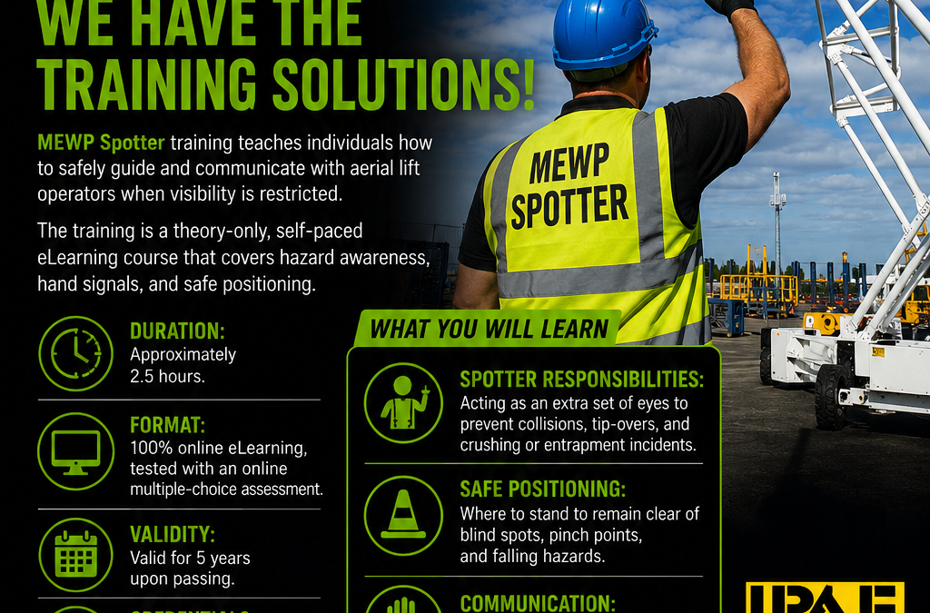 New IPAF Training Programme | MEWP Spotter training